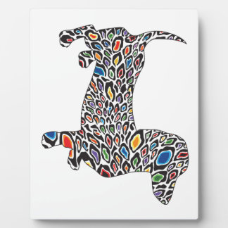 Psychedelic Cheetah Doxie Plaque