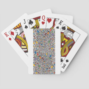 Psychedelic Cheetah Playing Cards