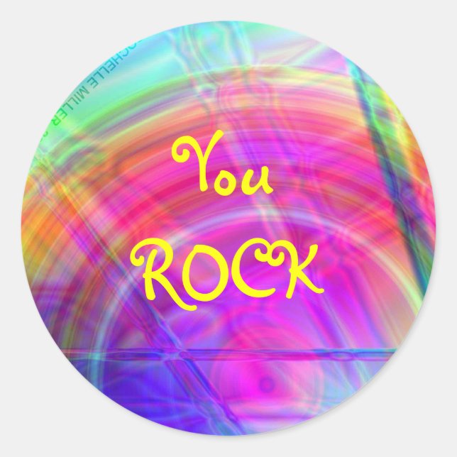 Psychedelic Circle Sticker (Front)