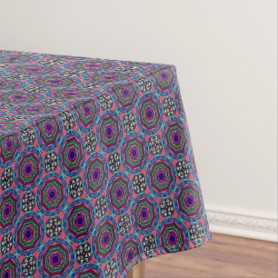 Psychedelic Circles  Tablecloth