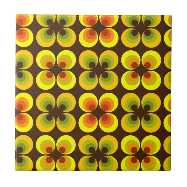Psychedelic circles tile (Front)