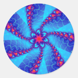 psychedelic classic round sticker