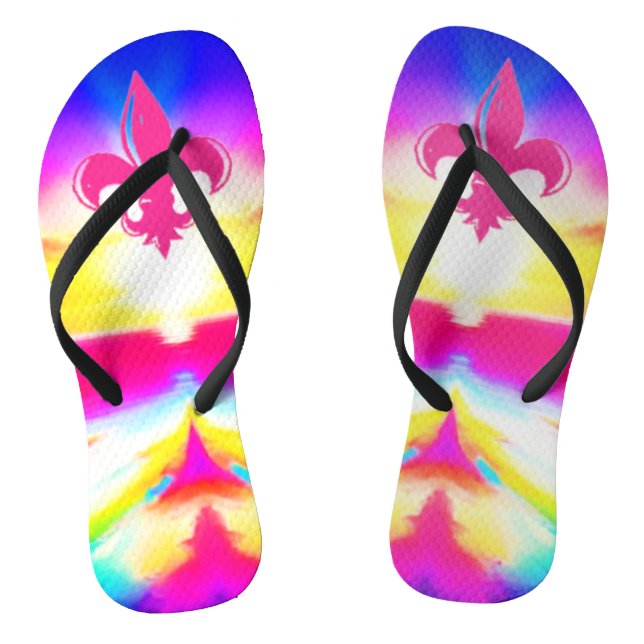 Psychedelic Coaster Flip Flops (Footbed)