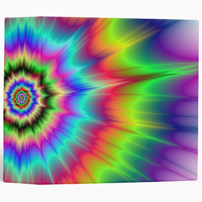 Psychedelic Colour Explosion Binder (Front/Spine)