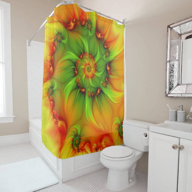 Psychedelic Colourful Modern Abstract Fractal Art (In Situ)