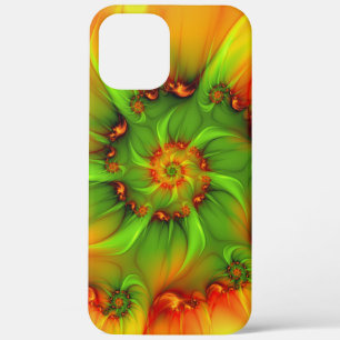 Psychedelic Colourful Modern Abstract Fractal Art iPhone 12 Pro Max Case