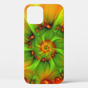 Psychedelic Colourful Modern Abstract Fractal Art iPhone 12 Pro Case