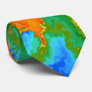 Psychedelic colourful Neck Tie abstract