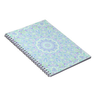 Psychedelic Colourful Pastel Ornate Hippie Mandala Notebook