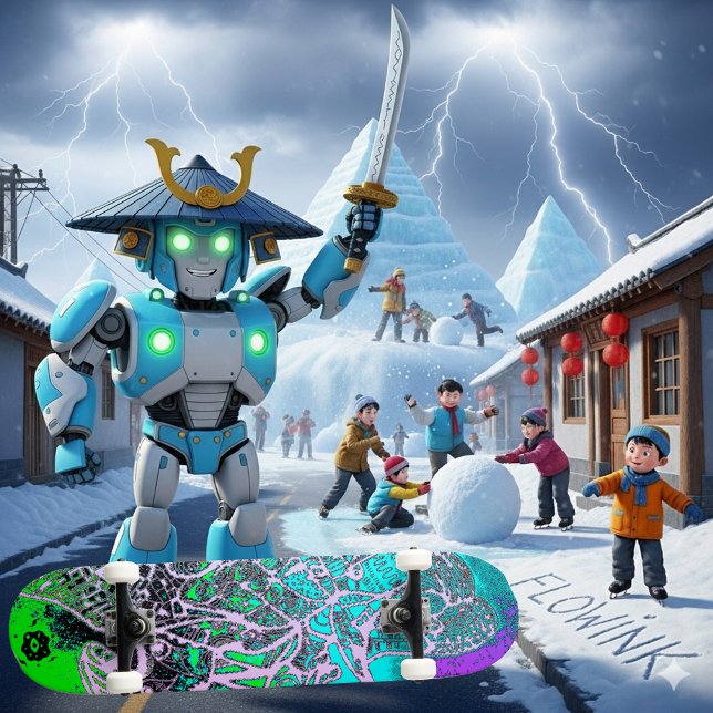 Psychedelic Colourful Skateboard (Creator Uploaded)