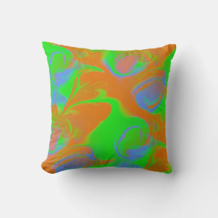 Psychedelic Colours 2 Throw Pillow