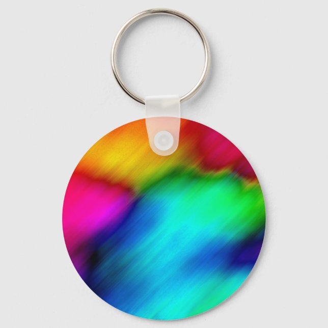 Psychedelic Colours Keychain (Front)