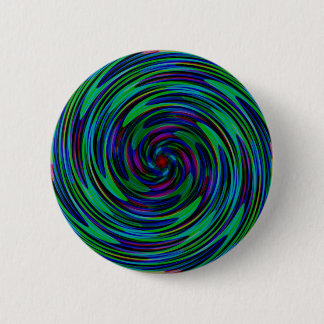 Psychedelic Dark Swirls 2 Inch Round Button
