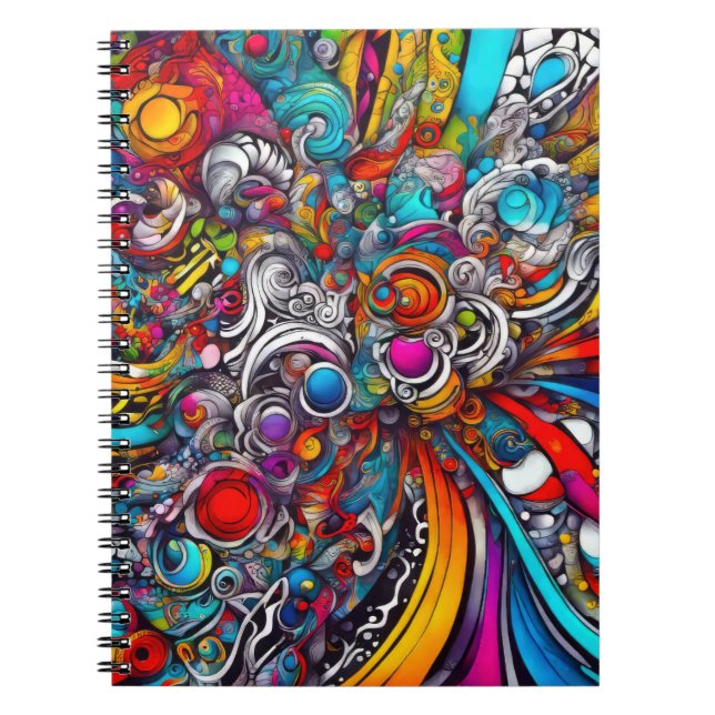Psychedelic Design Notebook (Front)