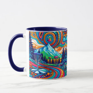 Psychedelic Disc Golf Course Mug