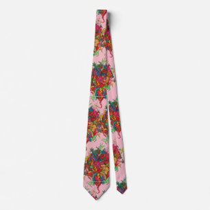 Psychedelic Dragon Tie