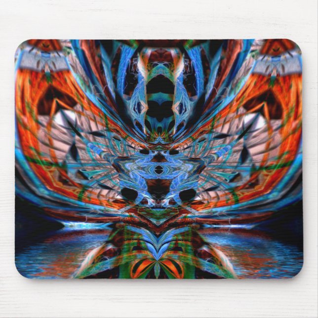 Psychedelic Dragonfly Mousepad (Front)