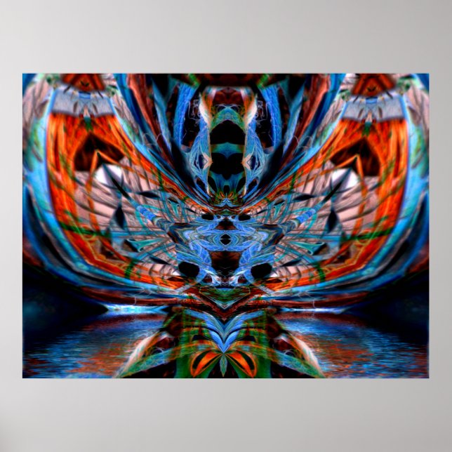 Psychedelic DragonFly Poster (Front)