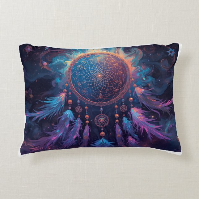 psychedelic dreamcatcher cushion (Front)