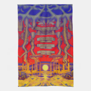 Psychedelic Dreamland Kitchen Towel