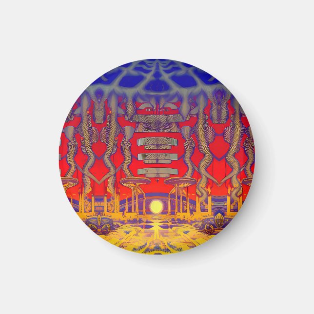 Psychedelic Dreamland Magnet (Front)