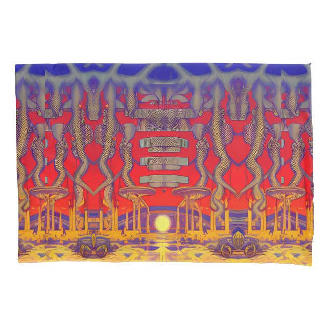 Psychedelic Dreamland Pillowcase (Front)