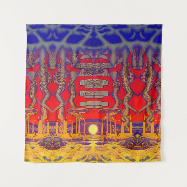 Psychedelic Dreamland Tapestry (Front)
