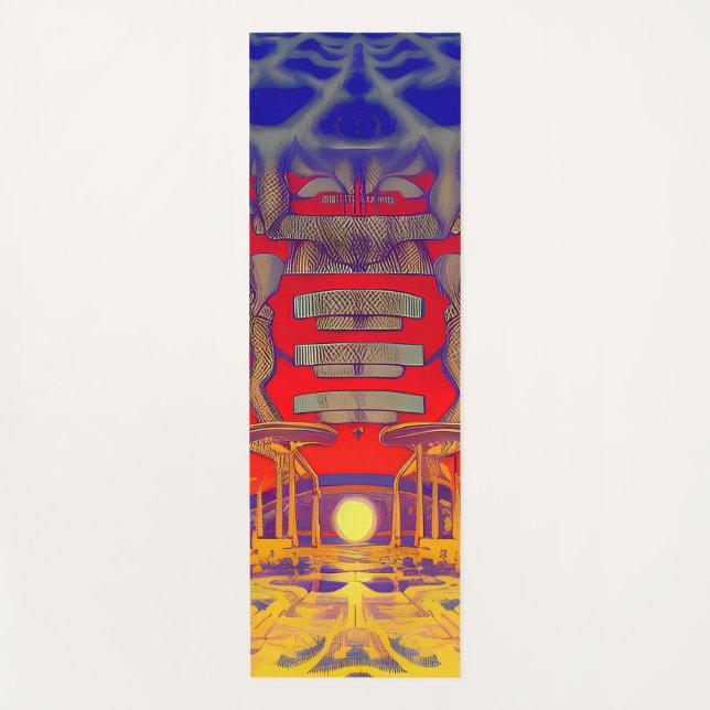 Psychedelic Dreamland Yoga Mat (Front)