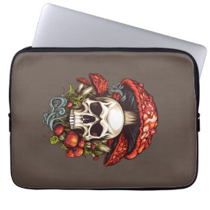 Psychedelic Dreams: Skulls in Wonderland Laptop Sleeve