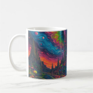 Psychedelic Dreamscape Coffee Mug