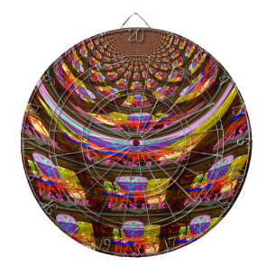 Psychedelic Easter Kaleidoscope Art Print Dartboard