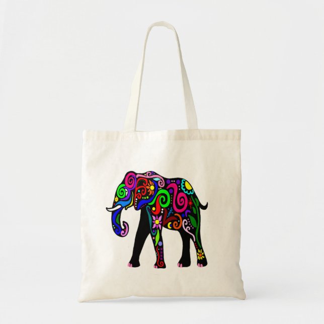 Psychedelic Elephant Bag (Front)