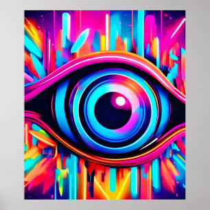 Psychedelic Eye Art Poster