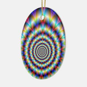 Psychedelic Eye Ceramic Ornament