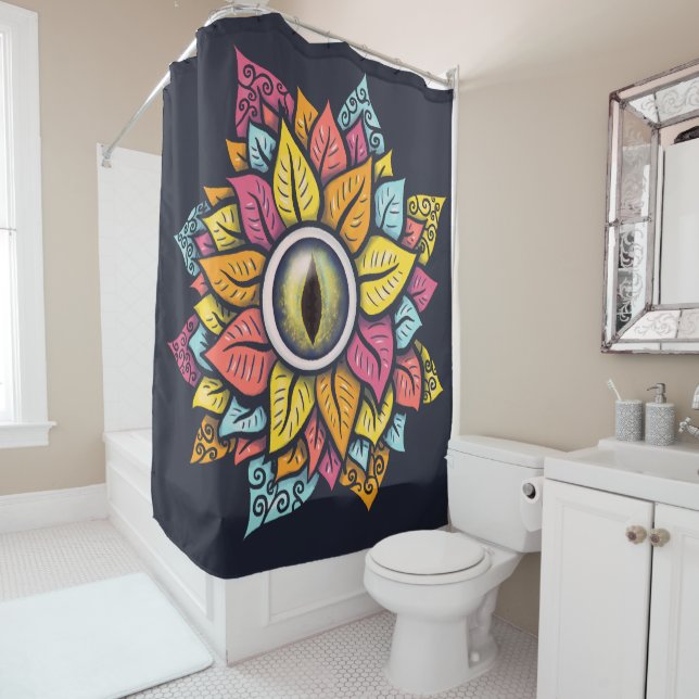 Psychedelic Eye Flower - Colourful Trippy Art  (In Situ)