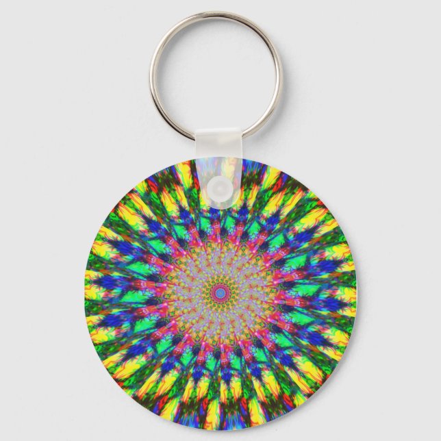 Psychedelic Eye Keychain (Front)