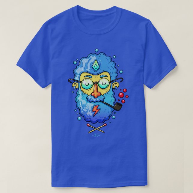 Psychedelic Eye of Prophecy Hipster T-Shirt (Design Front)