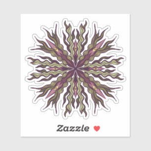 Psychedelic Eye Plant - Surreal Botanical Mandala