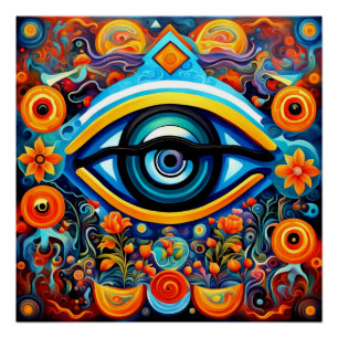 Psychedelic Eye Poster
