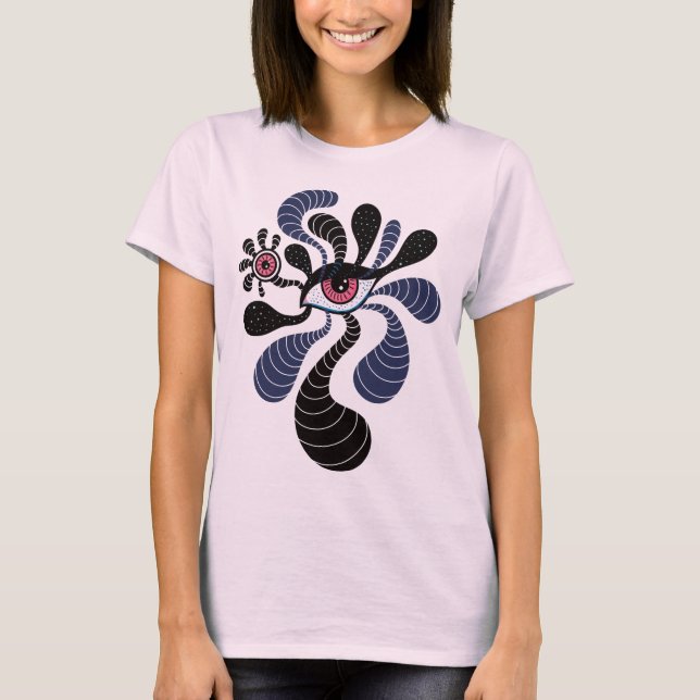 Psychedelic Eye Weird Trippy T-Shirt (Front)