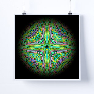 Psychedelic eyelid from a colourful hell v1 poster