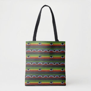 Psychedelic Eyes Pattern Tote Bag