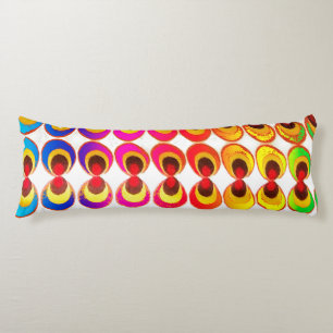 Psychedelic fabric body pillow
