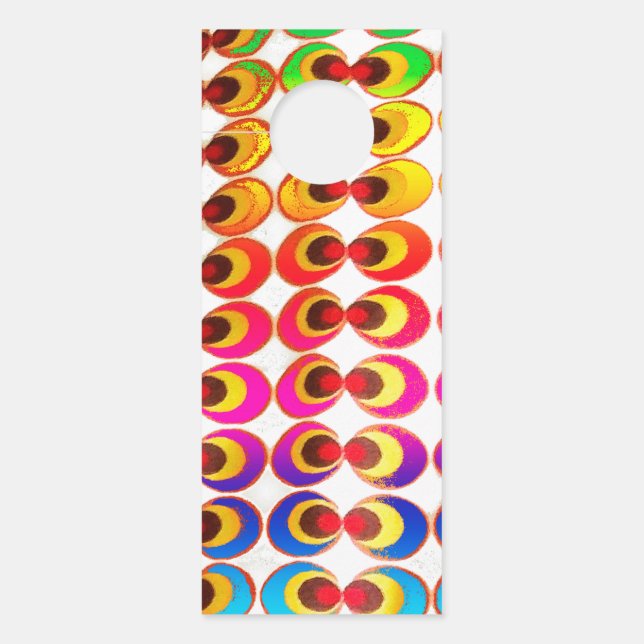 Psychedelic fabric door hanger (Front)