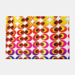 Psychedelic fabric doormat