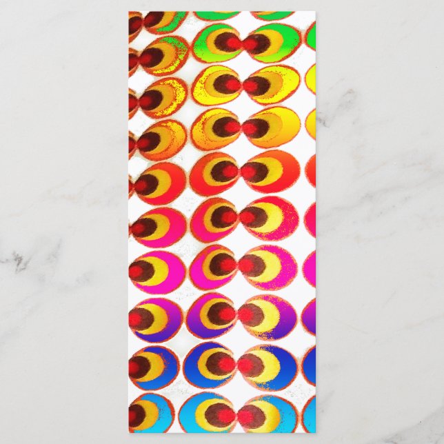 Psychedelic fabric menu (Front)