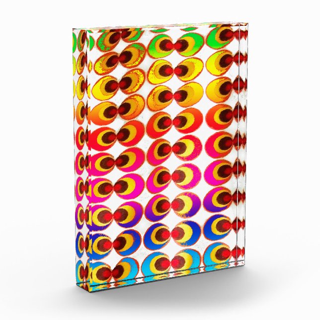 Psychedelic fabric photo block (Left)