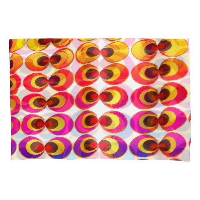 Psychedelic fabric pillowcase (Front)