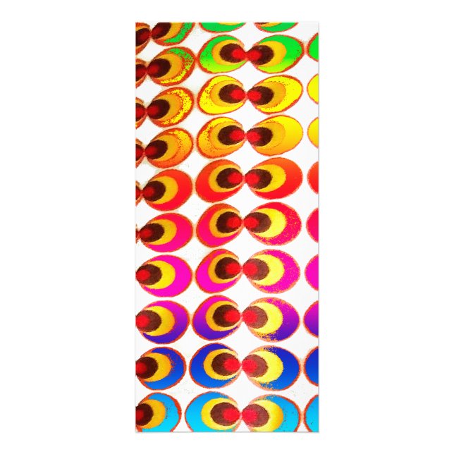 Psychedelic fabric rack card (Front)