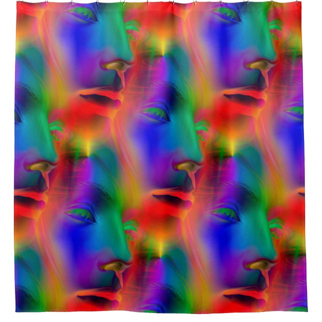 Psychedelic Face seamless pattern + your ideas (Front)